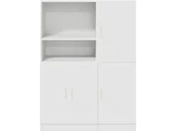 vidaXL 2-Tlg Küchenschrank-Set Weiß Holzwerkstoff 3324142