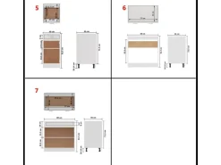 vidaXL 7-tlg Küchenzeile Weiß Holzwerkstoff Modell 1