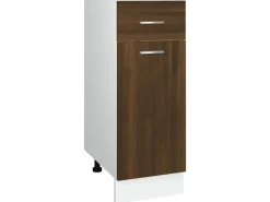 vidaXL Unterschrank mit Schublade Braun Eichen-Optik 30x46x81,5 cm