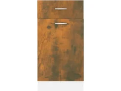 vidaXL Unterschrank mit Schublade Räuchereiche 40x46x81,5 cm