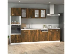 vidaXL Unterschrank mit Schublade Räuchereiche 40x46x81,5 cm