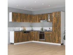 vidaXL Unterschrank mit Schublade Räuchereiche 30x46x81,5 cm