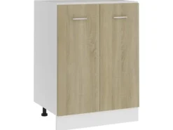 vidaXL Unterschrank Sonoma-Eiche 60x46x81,5 cm Holzwerkstoff Modell 1