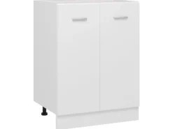 vidaXL Unterschrank Weiß 60x46x81,5 cm Holzwerkstoff