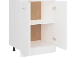 vidaXL Unterschrank Weiß 60x46x81,5 cm Holzwerkstoff