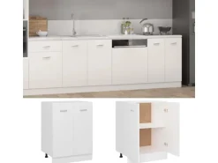 vidaXL Unterschrank Weiß 60x46x81,5 cm Holzwerkstoff