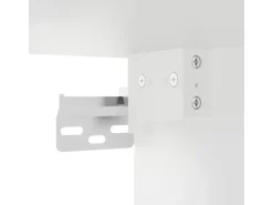 vidaXL Wandschrank mit Glastüren Weiß 68,5x37x35 cm