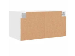 vidaXL Wandschrank mit Glastüren Weiß 68,5x37x35 cm