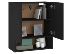 vidaXL Wandschrank Schwarz 60x31x70 cm Holzwerkstoff Modell 2