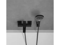 Villeroy & Boch Einhebel-Badewannenarmatur Architectura Square in Matt Black