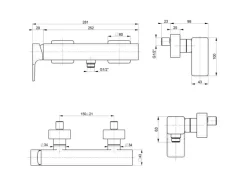 Villeroy & Boch Einhebel-Duscharmatur Subway 3.0 in Chrom