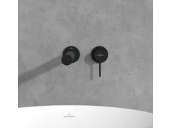 Villeroy & Boch Einhebel-Waschtischauslauf-Set Loop & Friends in Matt Black