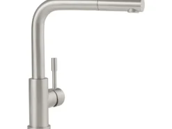 Villeroy & Boch Küchenarmatur Steel Shower Hochdruck-Armatur Ausziehbare Brause Wassersparend Edelstahl Massiv