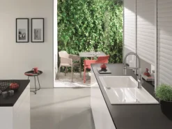 Villeroy & Boch Küchenarmatur Steel Expert Compact Hochdruck Armatur Umschaltfunktion Wassersparend Edelstahl Massiv