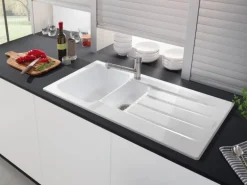 Villeroy & Boch Küchenarmatur Como Shower Hochdruck-Armatur Ausziehbare Brause Wassersparend Edelstahl Massiv