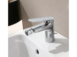 Villeroy & Boch Oasis Bidetarmatur Einhebelmischer mit Zugstange Keramikkartusche Wassersparend Auslaufhöhe 73mm Chrom