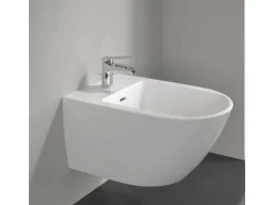 Villeroy & Boch Oasis Bidetarmatur Einhebelmischer mit Zugstange Keramikkartusche Wassersparend Auslaufhöhe 73mm Chrom