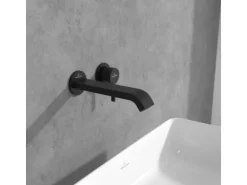 Villeroy & Boch Waschtischauslauf-Set Dawn ohne Ablaufgarnitur in Matt Black