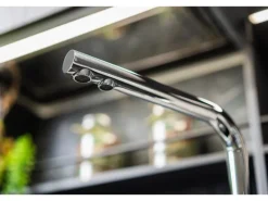 VIZIO 4 Wege Wasserhahn Küchenarmatur FC mit 360° Schwenkbarem L Auslauf Verchromt