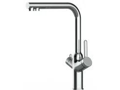 VIZIO 3 Wege Wasserhahn Küchenarmatur BOD mit 360° Schwenkbarem L Auslauf Verchromt