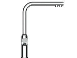 VIZIO 3 Wege Wasserhahn Küchenarmatur BOD mit 360° Schwenkbarem L Auslauf Verchromt