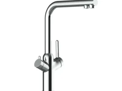 VIZIO 3 Wege Wasserhahn Küchenarmatur BOD mit 360° Schwenkbarem L Auslauf Verchromt