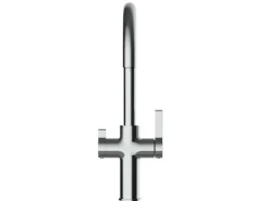 VIZIO 3 Wege Wasserhahn Küchenarmatur FC mit 360° Schwenkbarem U Auslauf Verchromt