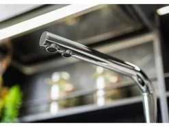 VIZIO 4 Wege Wasserhahn Küchenarmatur BOD mit 360° Schwenkbarem L Auslauf Verchromt