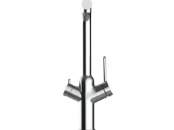 VIZIO 4 Wege Wasserhahn Küchenarmatur BOD mit 360° Schwenkbarem L Auslauf Verchromt