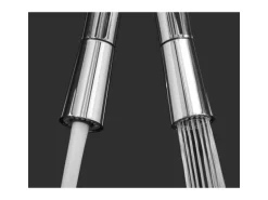 VIZIO 3 Wege Wasserhahn Küchenarmatur BOD mit 360° Schwenkbarem Auslauf Abnehmbare 2 Strahl Handbrause Schwarz Matt   Blau