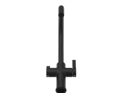 VIZIO 3 Wege Wasserhahn Küchenarmatur FC mit 360° Schwenkbarem U Auslauf Schwarz Matt