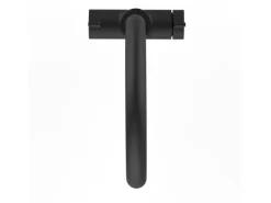 VIZIO 3 Wege Wasserhahn Küchenarmatur FC mit 360° Schwenkbarem U Auslauf Schwarz Matt