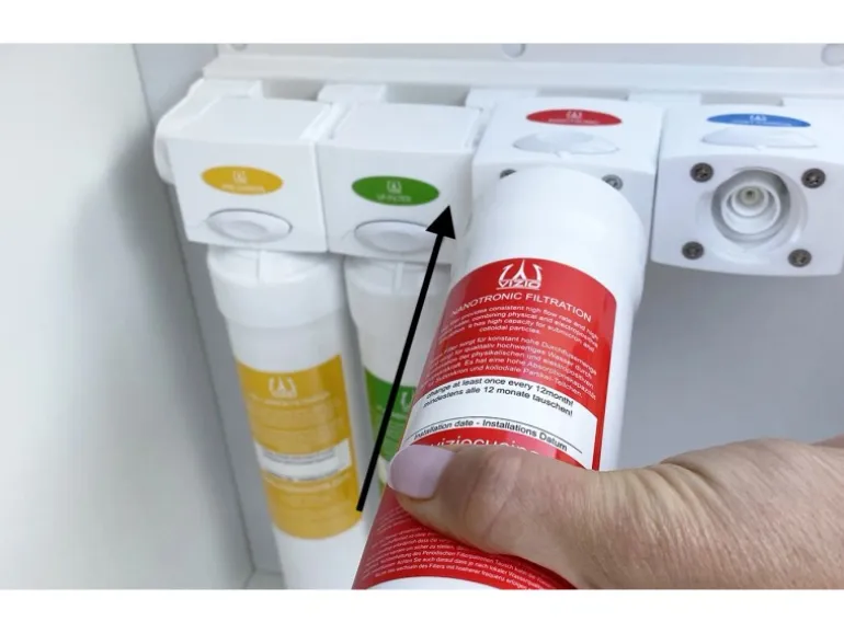 VIZIO Ersatz Filterkartuschen set für 1 Jahr.  5stk Filterkartuschen für VZFILT0400 Wasserfilter system