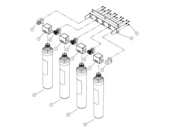 VIZIO Trinkwasserfilter Wasserfilter system Hauswasserfilter 4 stadien Filtersystem   für 1 Jahr Trinkwasser