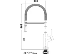 VIZIO Wasserhahn Küchenarmatur BOD mit 360° Schwenkbarem Auslauf Abnehmbare 2 Strahl Handbrause Verchromt   Türkis