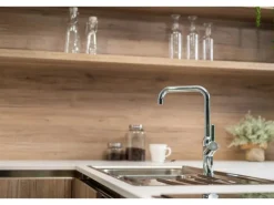 VIZIO Wasserhahn Küchenarmatur BOD mit 360° Schwenkbarem N Auslauf Verchromt