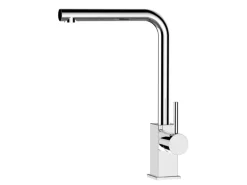 VIZIO Wasserhahn Küchenarmatur QU mit 360° Schwenkbarem L Auslauf Verchromt