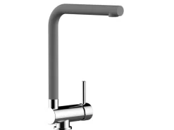 VIZIO Wasserhahn Vorfenster Küchenarmatur Umklappbar 6 CM mit 360° Schwenkbarem L  Auslauf Verchromt   Zement Granit