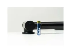 VIZIO Wasserhahn Vorfenster Küchenarmatur Umklappbar 45 CM mit 360° Schwenkbarem Auslauf Abnehmbare 2 Strahl Handbrause Schwarz Matt   Weiß