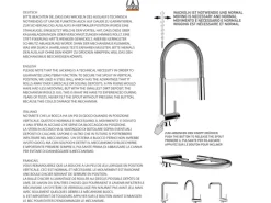 VIZIO Wasserhahn Vorfenster Küchenarmatur Umklappbar 6 CM mit 360° Schwenkbarem L Auslauf Schwarz Matt