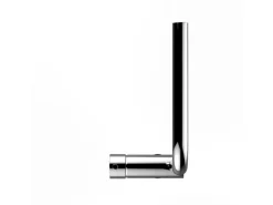 VIZIO Wasserhahn Vorfenster Küchenarmatur Umklappbar 6 CM mit 360° Schwenkbarem L Auslauf Verchromt