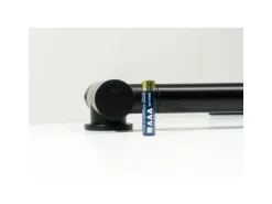 VIZIO Wasserhahn Vorfenster Küchenarmatur Umklappbar 45 CM mit 360° Schwenkbarem Auslauf Abnehmbare 2 Strahl Handbrause Schwarz Matt   Orange