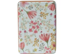 Vorratsdose Blumen-Motiv 10,5 cm x 10,5 cm x 14 cm Bunt