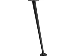 Wagner Möbelbein Schräg 80er Jahre Stil Ø 65 mm x 400 mm Schwarz Matt