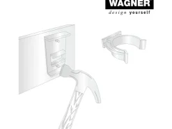 Wagner Sockelverstellfuß Justierbar L 115-185 mm Schwarz 4 Stück