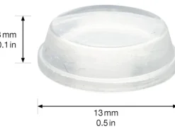 Wagner Topffüße Set Selbstklebend Transparent Ø 13 mm