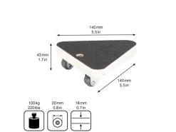 Wagner Transporthilfe Tragkraft 100 kg Dreieckig 14 cm Pappel FSC®