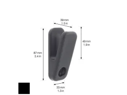 Wagner Wandhaken Hooks4home Klammer 85 mm x 35 mm x 40 mm Schwarz