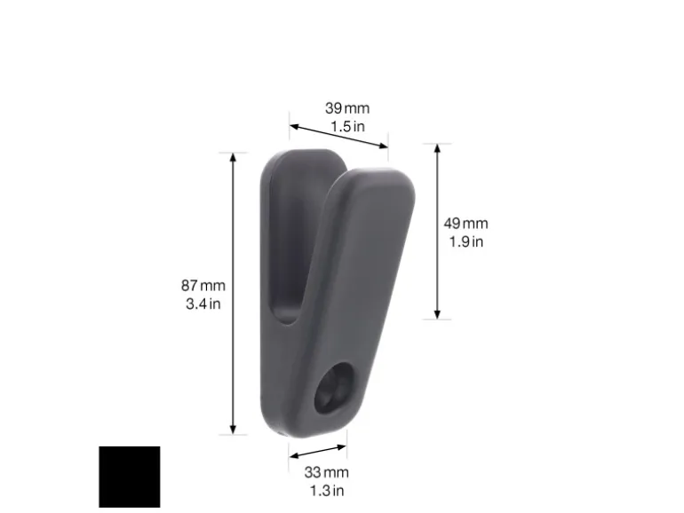 Wagner Wandhaken Hooks4home Klammer 85 mm x 35 mm x 40 mm Schwarz