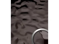 WALLFACE 27049 OCEAN Anthracite Wandpaneel Metall-Optik Spiegelnd Grau 2600 mm x 1000 mm x 8,24 mm 2,6 m2 Anthrazit